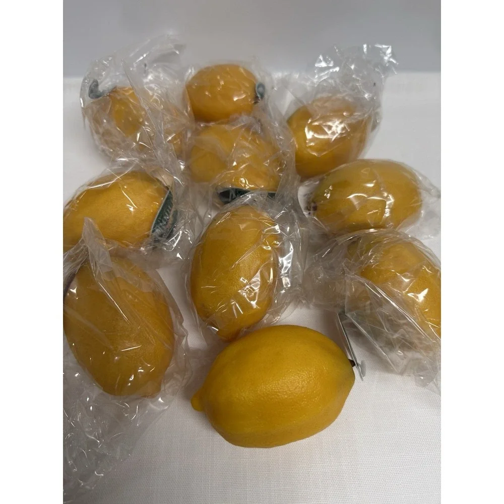 Winward Produce Lemon Faux Fruit Realistic Simulation Hand Painted Prop Decor 10